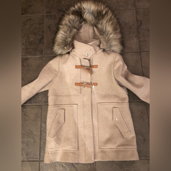 Zara Jacket with fake fur hood - Picture 1 of 7